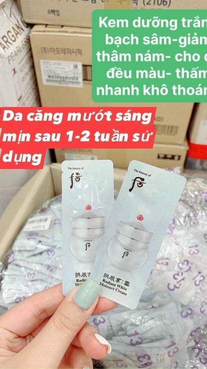 Sample kem whoo trắng bach tuyet (120 gói)