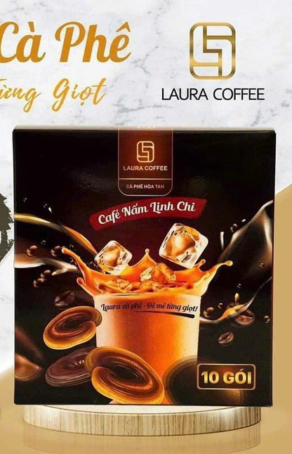 Laura coffee ( hop 10 gói)nam linh chi/ dong trung ha thao