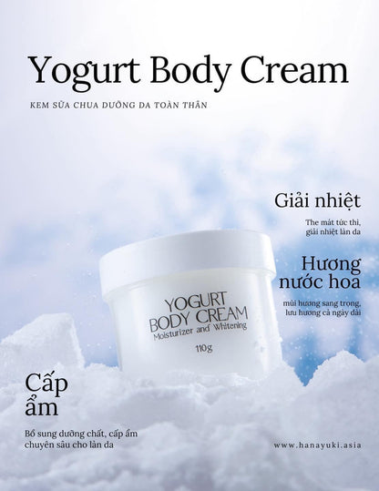 Kem body sua chua yogurt Hanayuki