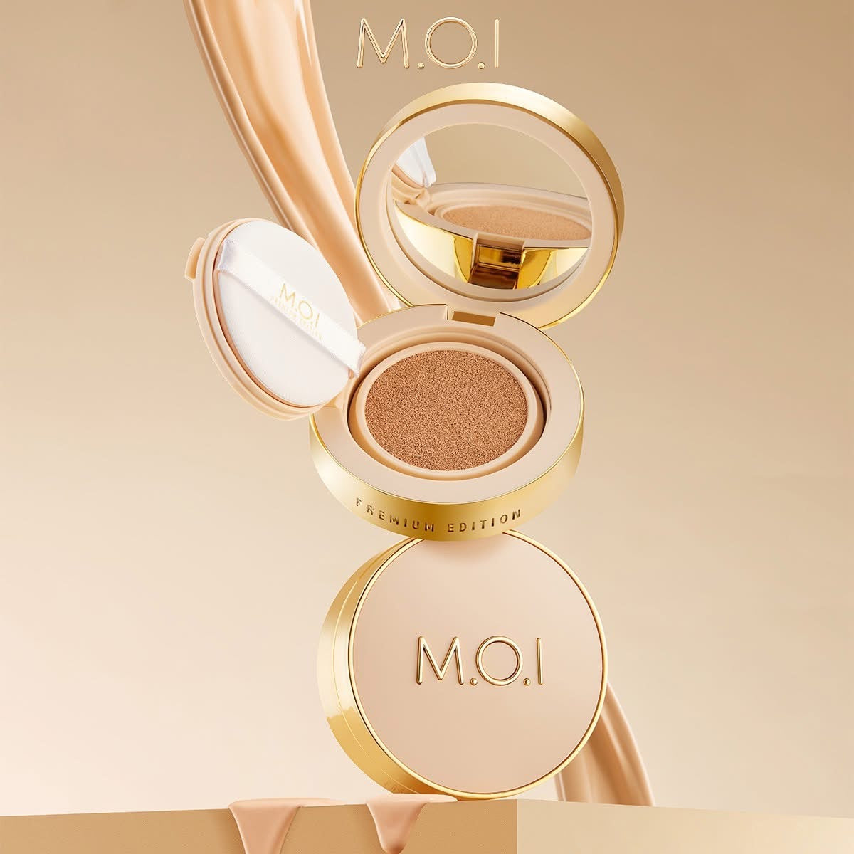M.O.I Baby Skin Cushion Pearl Essence Silky Finish SPF50+ PA+++