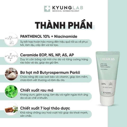 KYUNGLAB CREAM B5 Kem Dưỡng Phục Hồi+Bảo Vệ Da