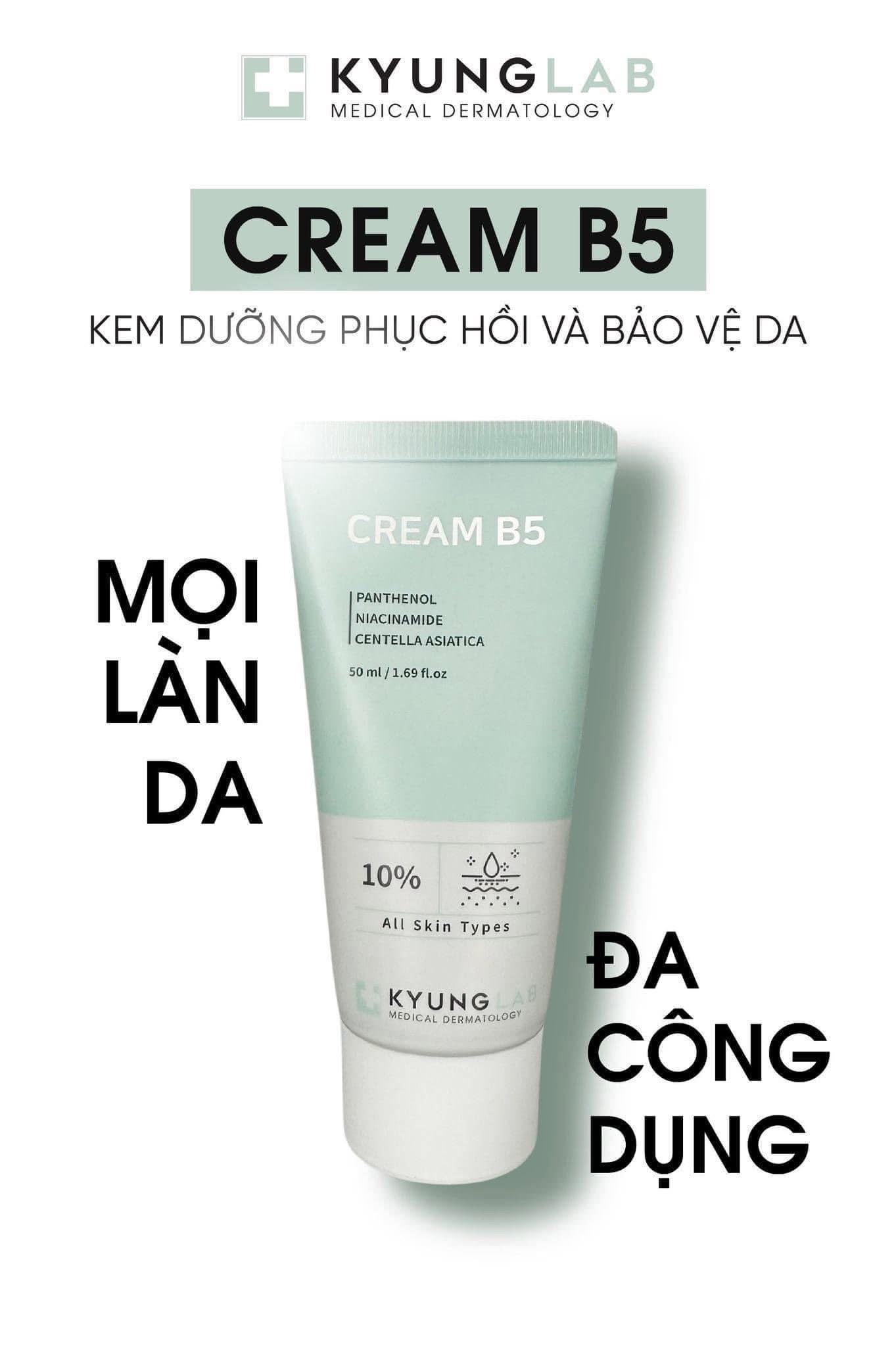 KYUNGLAB CREAM B5 Kem Dưỡng Phục Hồi+Bảo Vệ Da