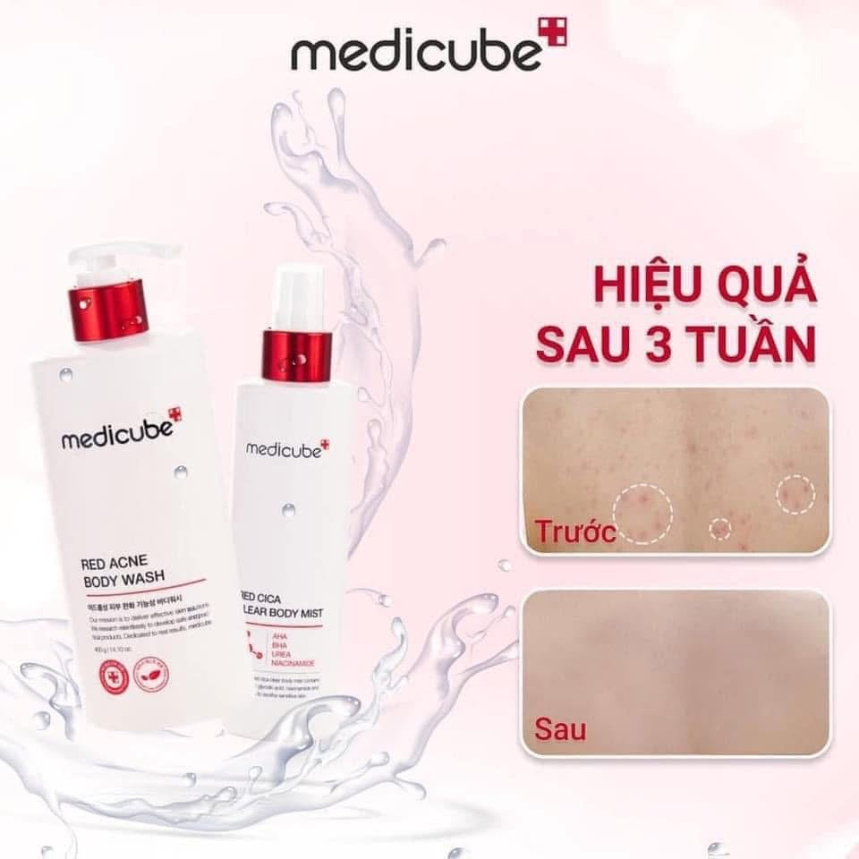 MEDICUBE Red Clear Cica Body Mist xịt dưỡng thể 200ml