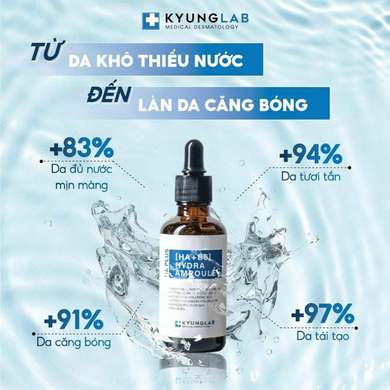 KYUNGLAB HA Plus [HA+B5] Hydra Ampoule 50mL serum cấp ẩm
