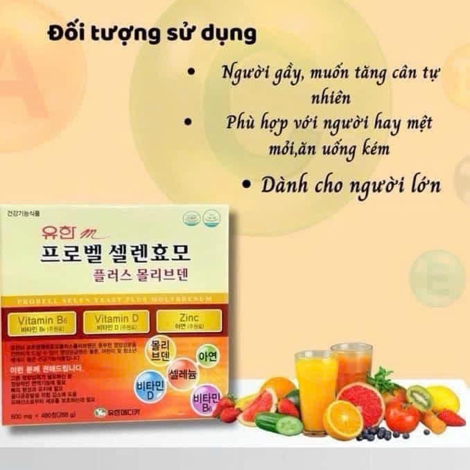 Probell Selen Yeast Plus Molybdenum vitamin tong hop tang can 480v