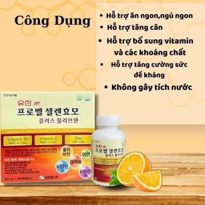 Probell Selen Yeast Plus Molybdenum vitamin tong hop tang can 480v