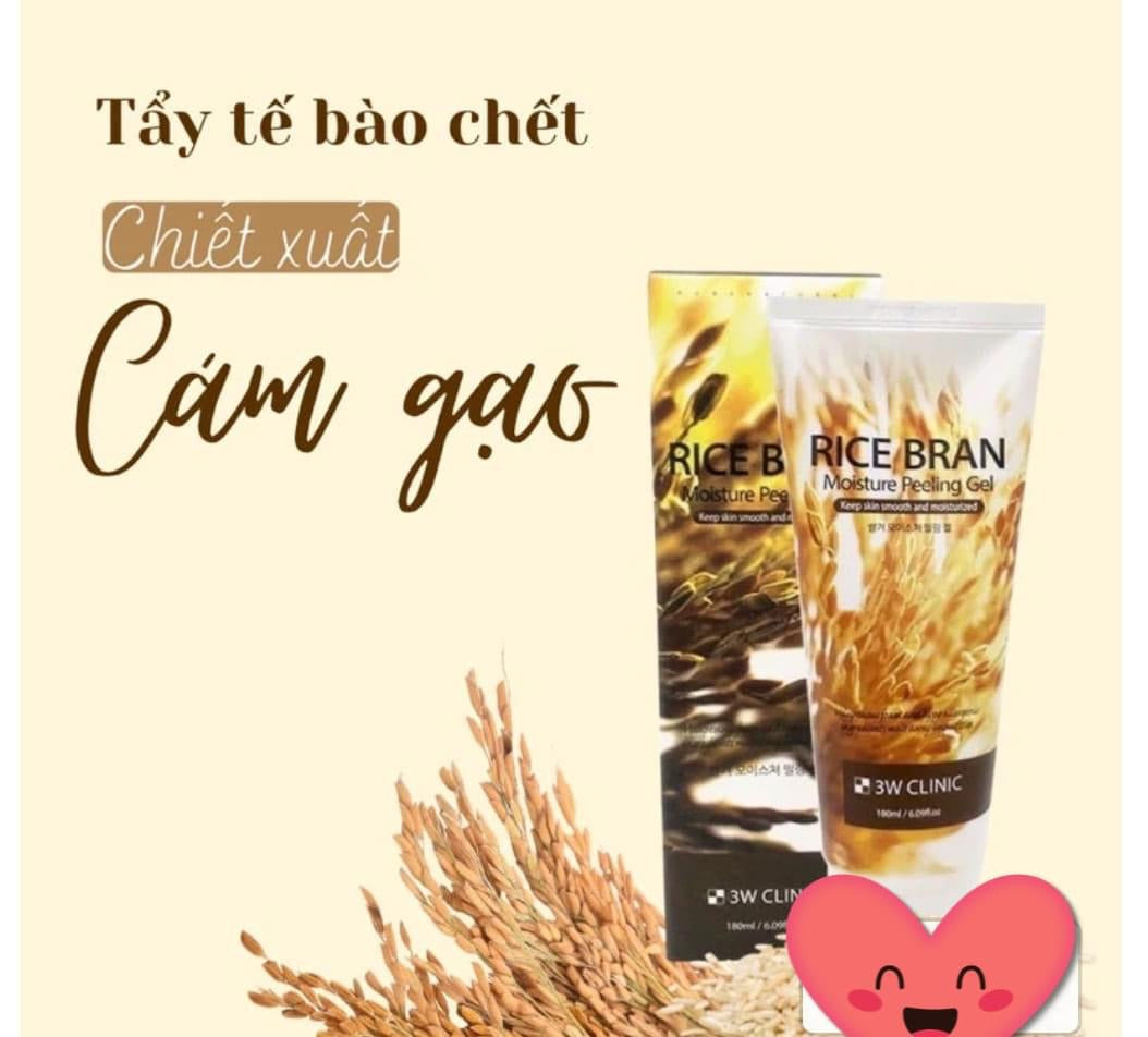 Tay da chet cám gạo Rice Bran