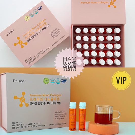 Collagen VIP premium nano dr Dear mẫu mới(ship bỏ hộp)