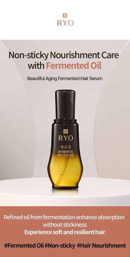 Ryo beautiful aging fermented hair serum