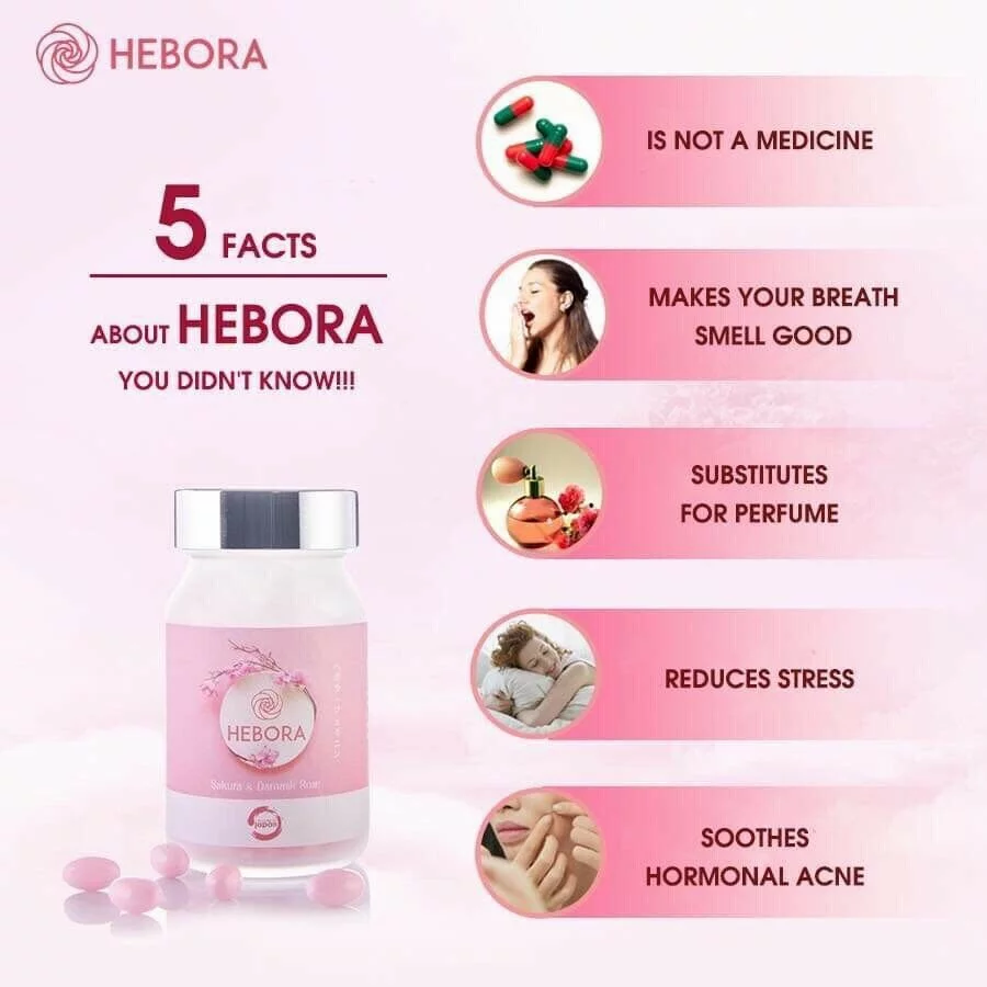 HEBORA Sakura Damask Oil - Fragrance of Youth (60 capsules)