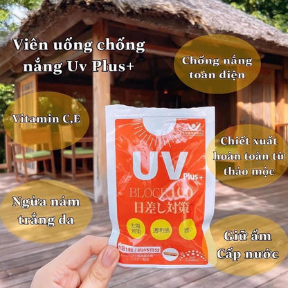 Thuoc chong nang UV plus block 100 japan (45v)