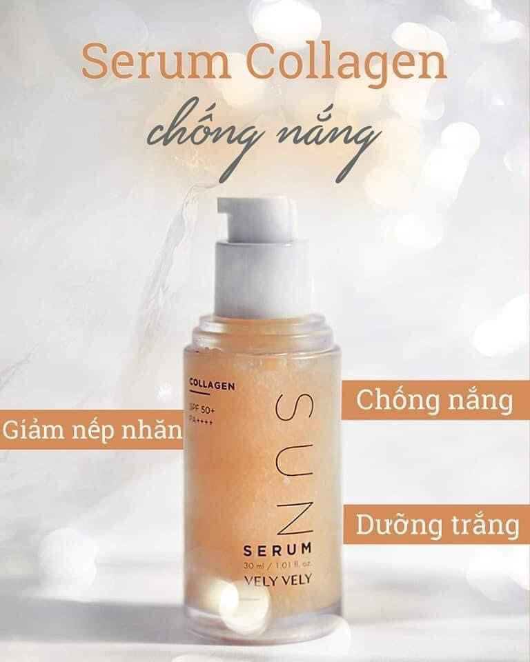 Sun Serum Collagen Vely Vely chong nang (30ml)