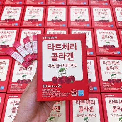 Bot collagen uong Cherry (30 gói) korea