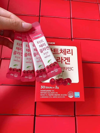 Bot collagen uong Cherry (30 gói) korea