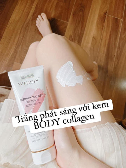 Kem body collagen trang da chong nang Whisis