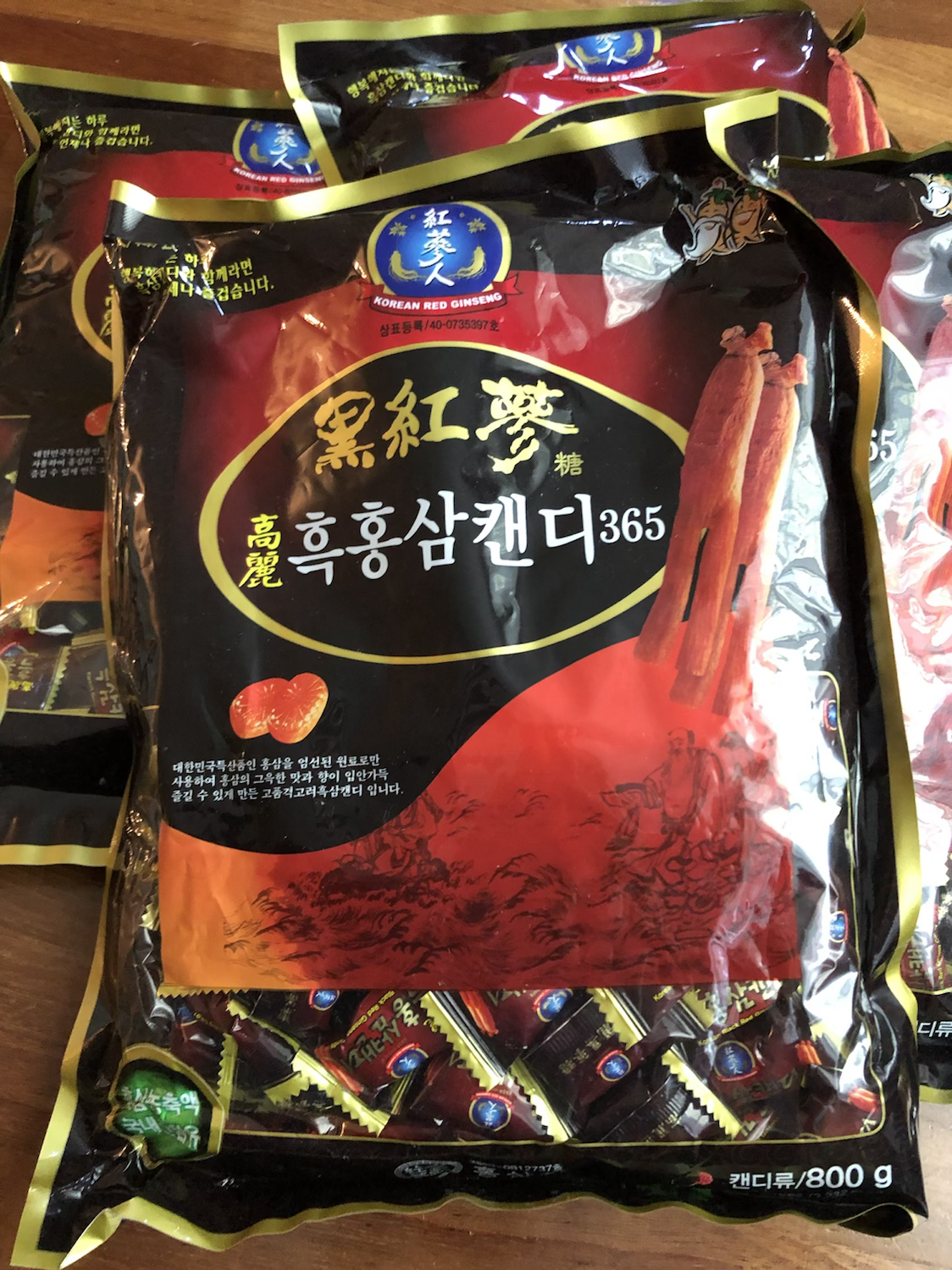 Keo hac sam 365 ( bich lon 800gam)