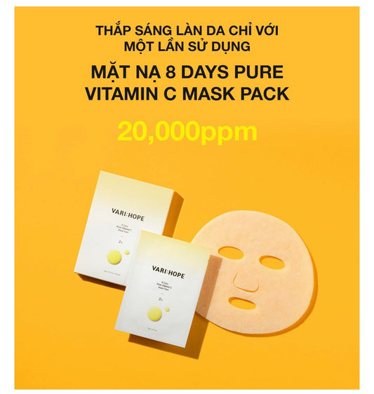 Mat na trang da Vari Hope Vitamin C