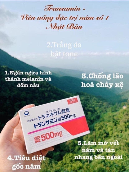 THUỐC TRẮNG DA TRỊ NÁM TRANSAMIN