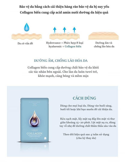 Mat na Collagen Whisis intensive power lifting essence mask