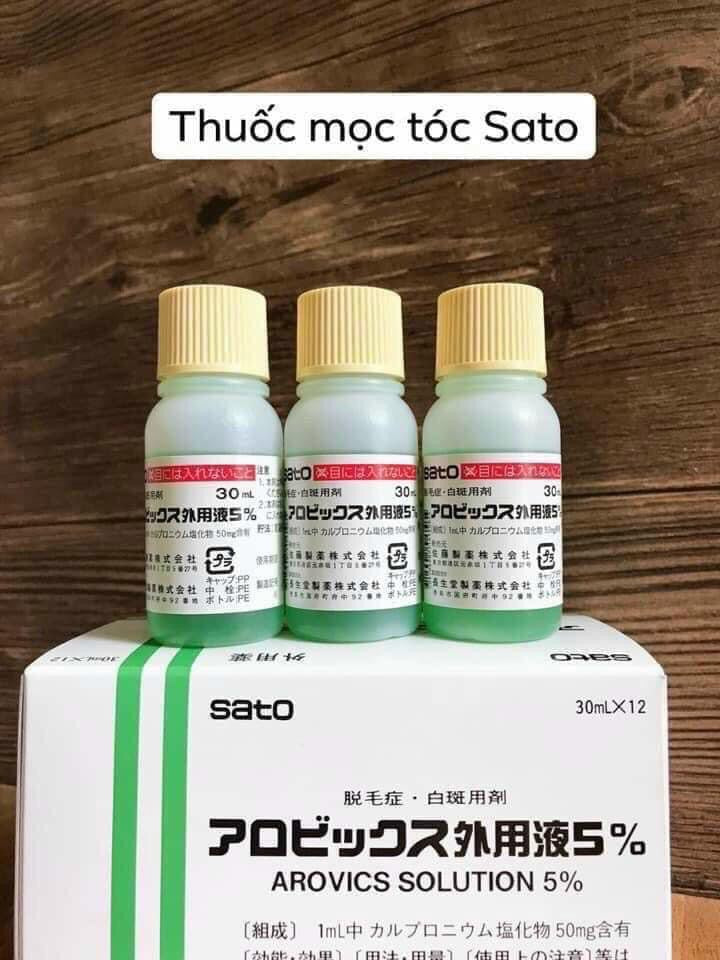 Thuoc moc toc Sato Japan hôp 12 lo