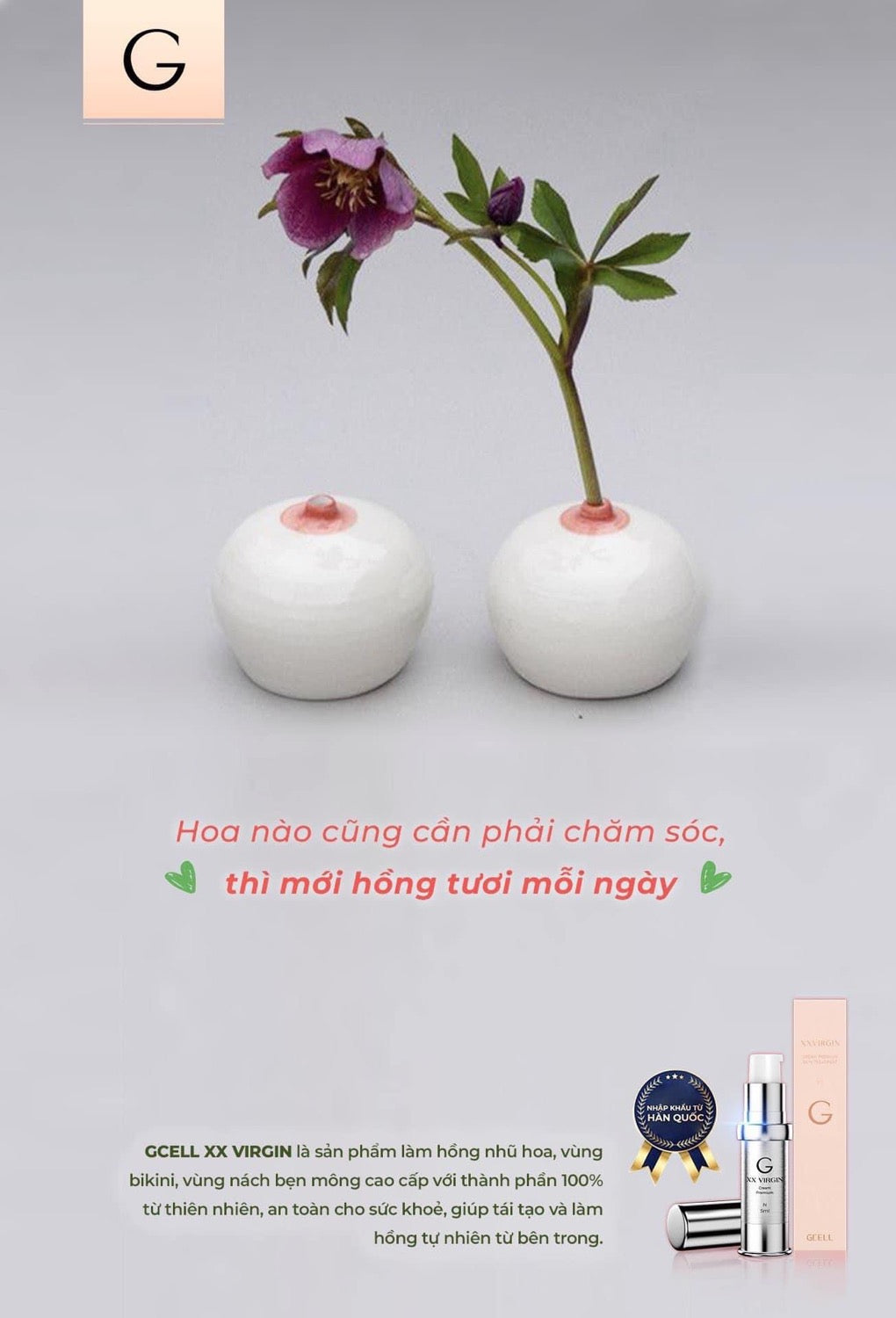 Gcell N (5ml) hong nhu hoa