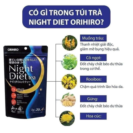 Night diet tea (20 gói ) Orihiro